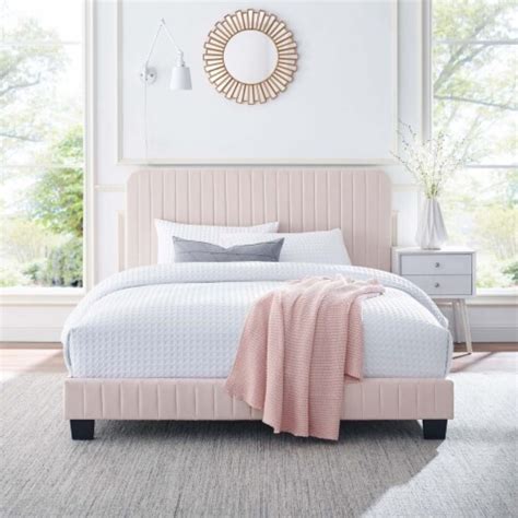 pink celine channel platform bed